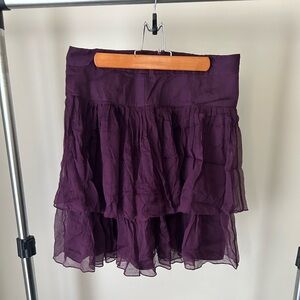 DKNY TIERED SKIRT size 8 silk nwt